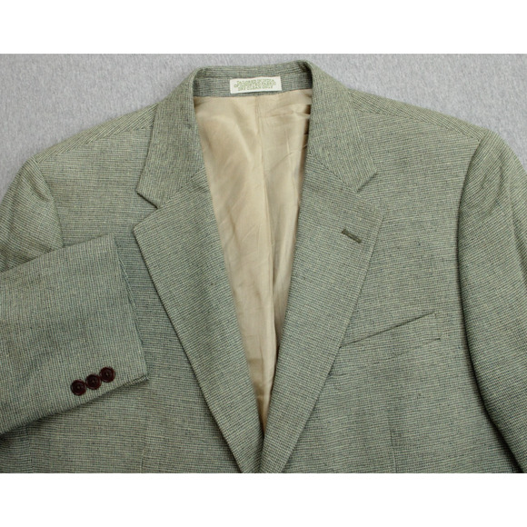 Orvis Blazer Mens Size 42R Hopsack Tweed 2 Button Notch Label Sports Jacket - Picture 1 of 11